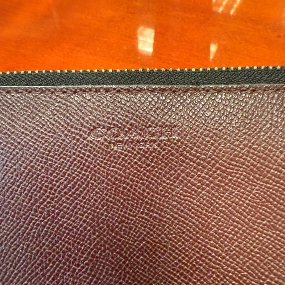 Vintage leather coach wallet